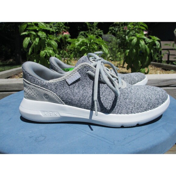 Kizik Shoes - Kizik Madrid Eco Knit Shoes Womens 6.5 Wide Gray Hands Free Sneakers Mens 5 Wide